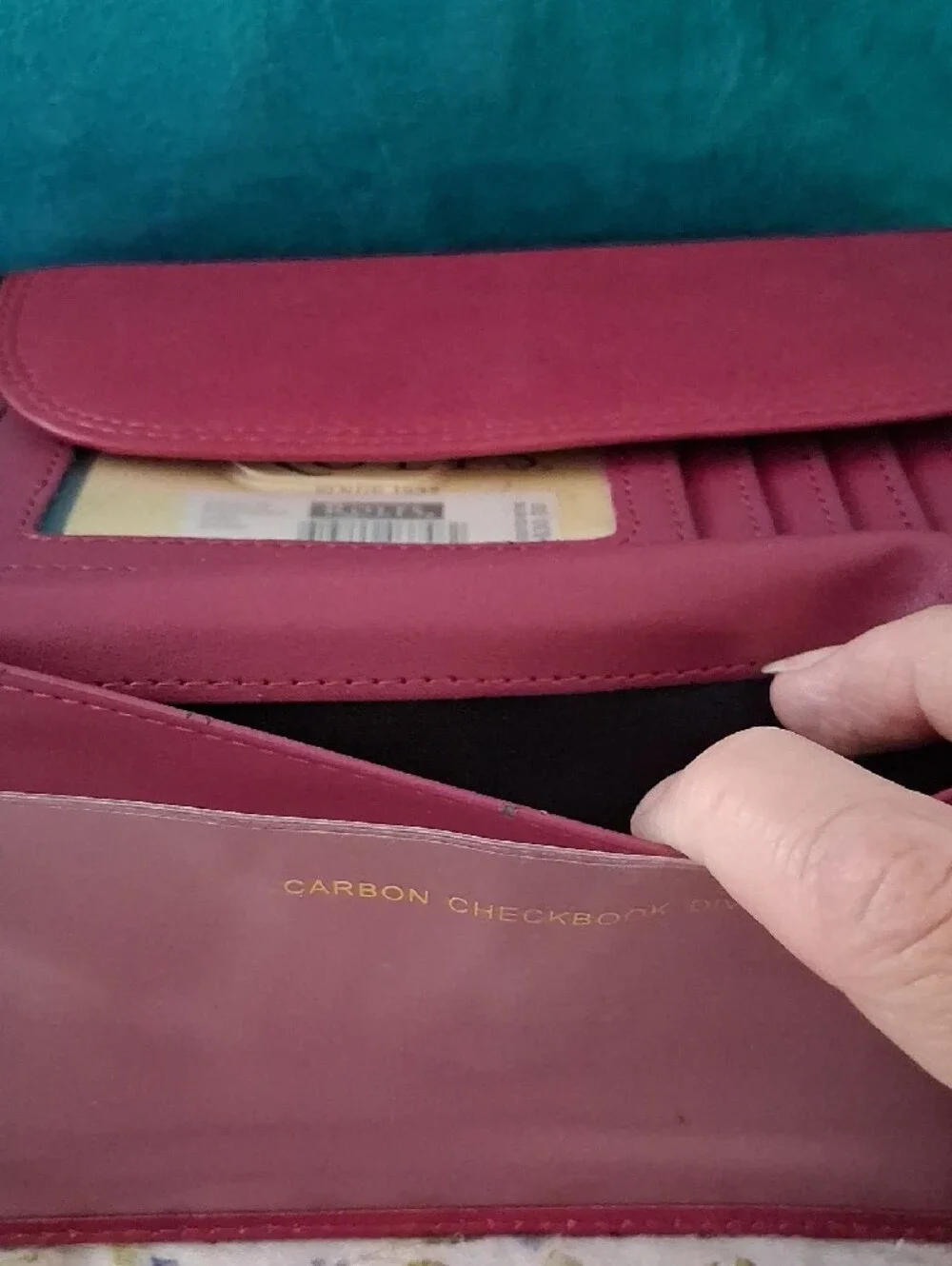 Rolf's Leather Clutch Style Wallet & Checkbook Holder